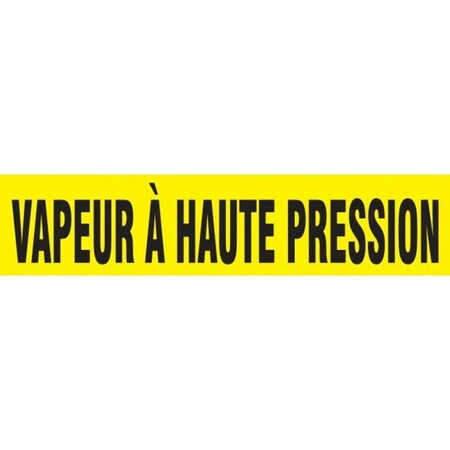 Accuform FRENCH PIPE MARKER VAPEUR  HAUTE CRPK413STE CRPK413STE